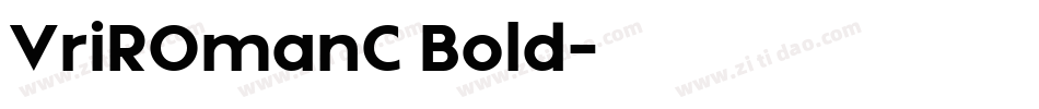 VriROmanC Bold字体转换